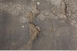 Photo Textures of Asphalt Damaged